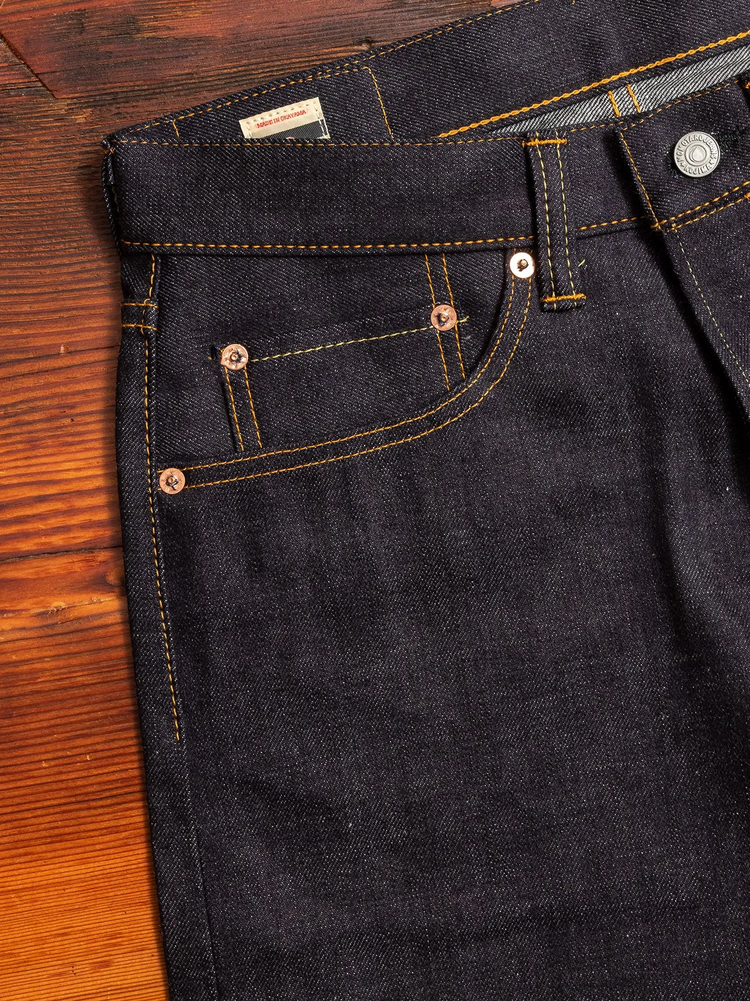 0605-12SP 12oz Selvedge Denim - Natural Tapered Fit