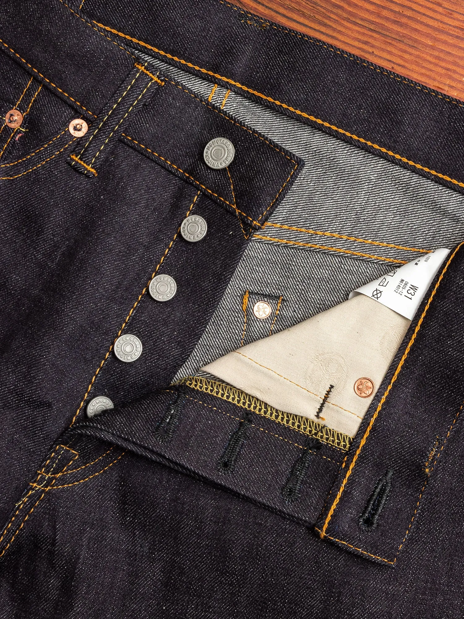 0605-12SP 12oz Selvedge Denim - Natural Tapered Fit