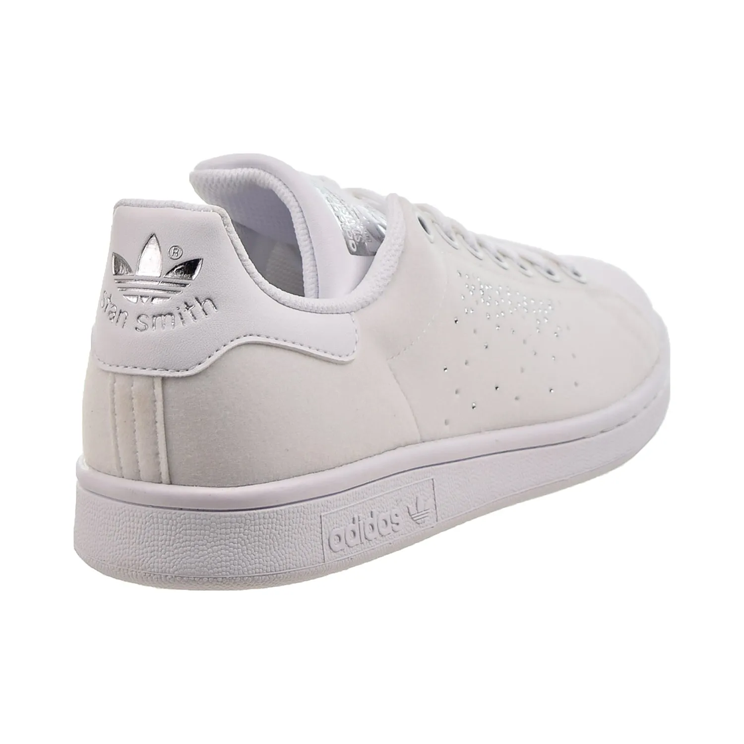 Adidas Stan Smith Big Kids' Shoes Cloud White-Silver Metallic