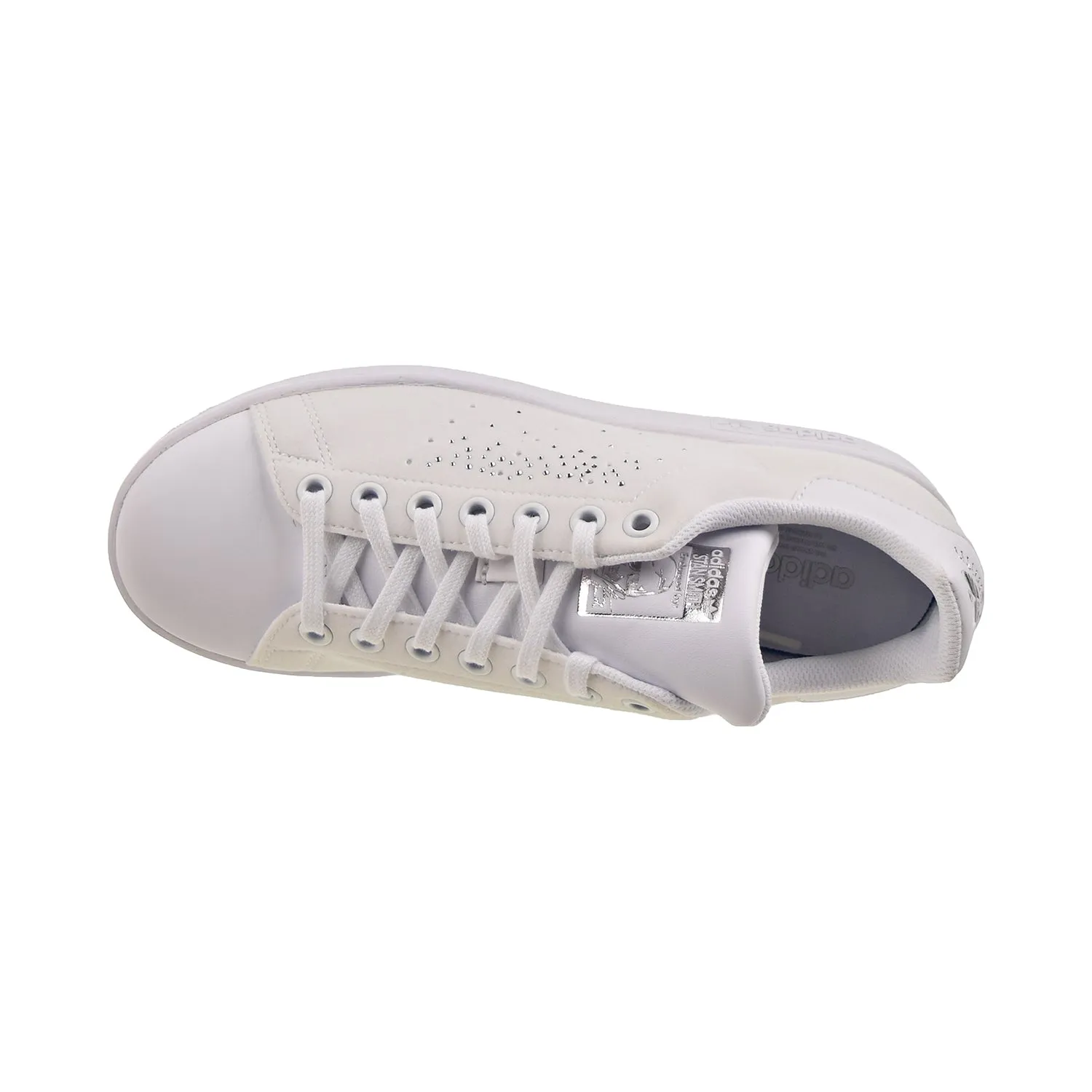 Adidas Stan Smith Big Kids' Shoes Cloud White-Silver Metallic
