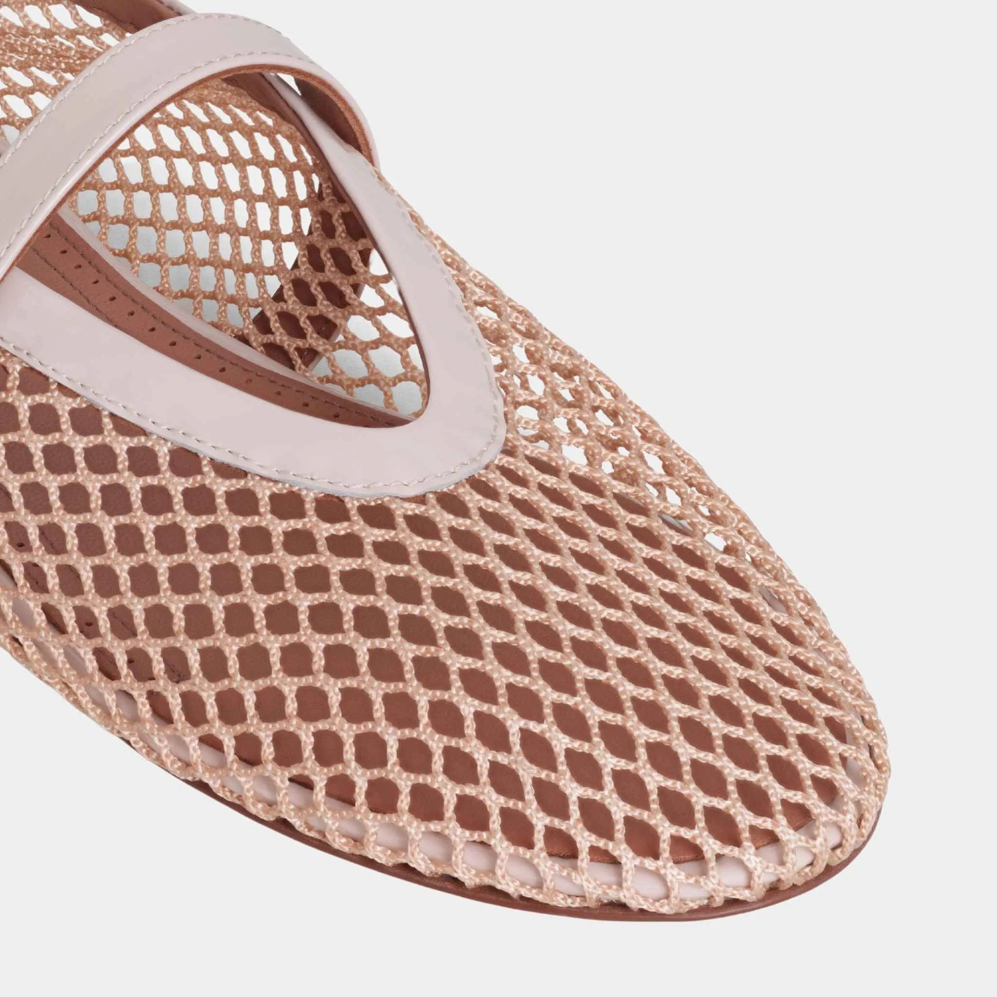 Alaia Ballet Flats In Fishnet