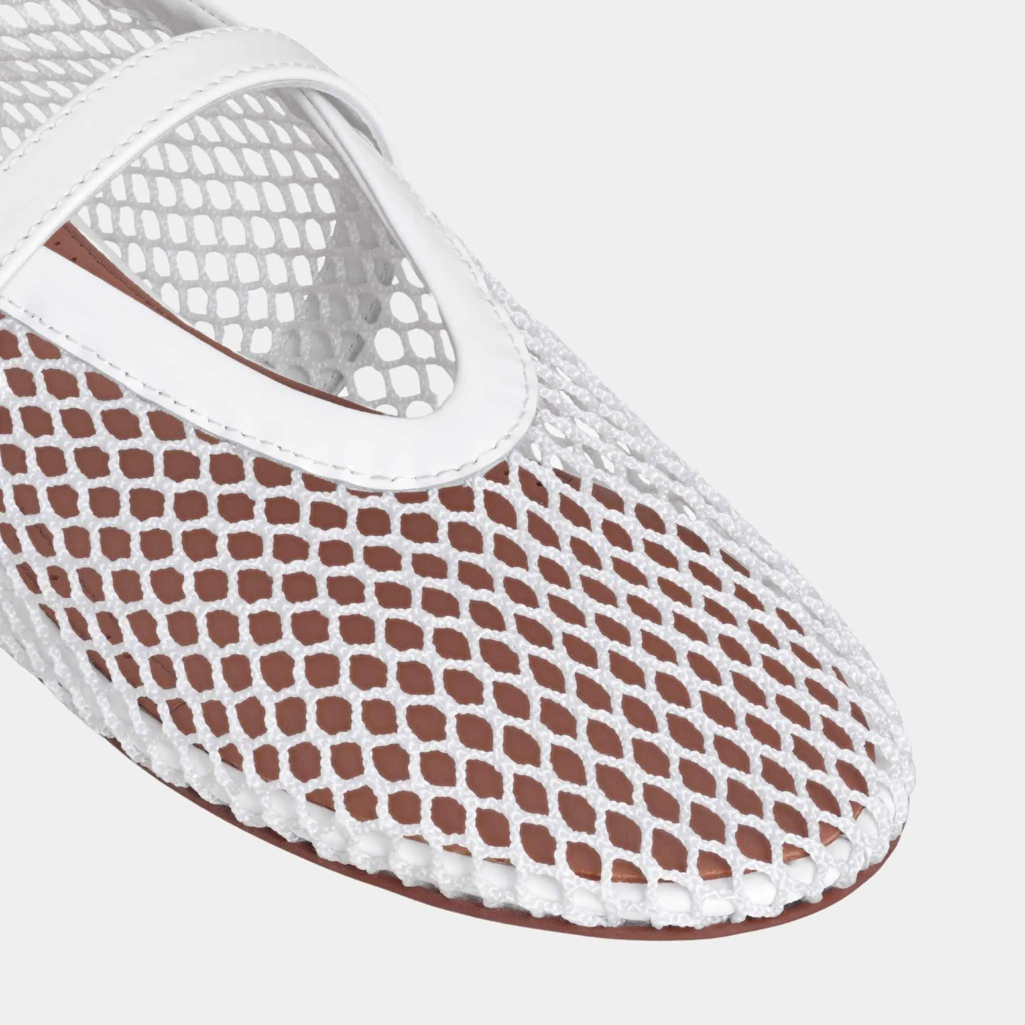Alaia Ballet Flats In Fishnet