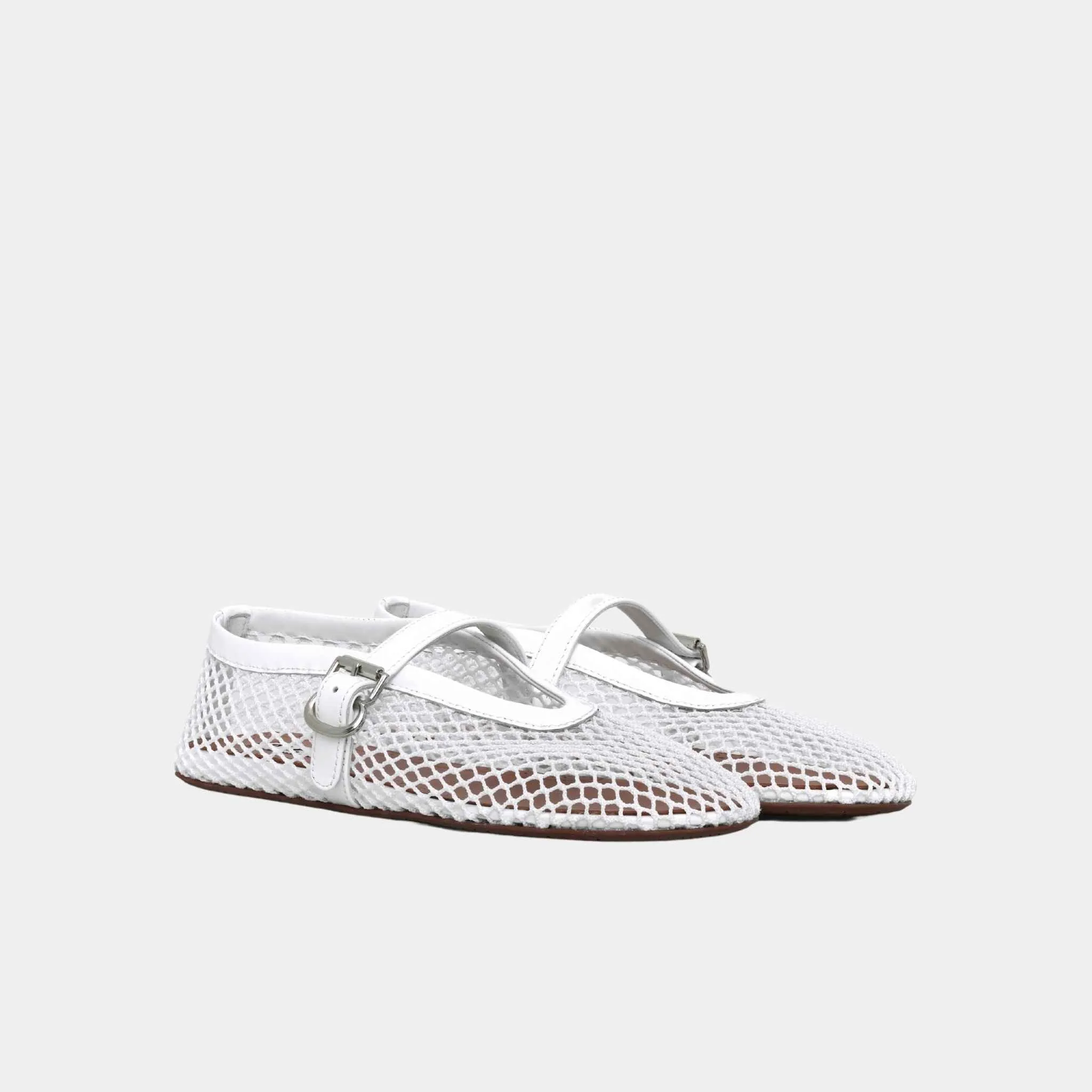 Alaia Ballet Flats In Fishnet
