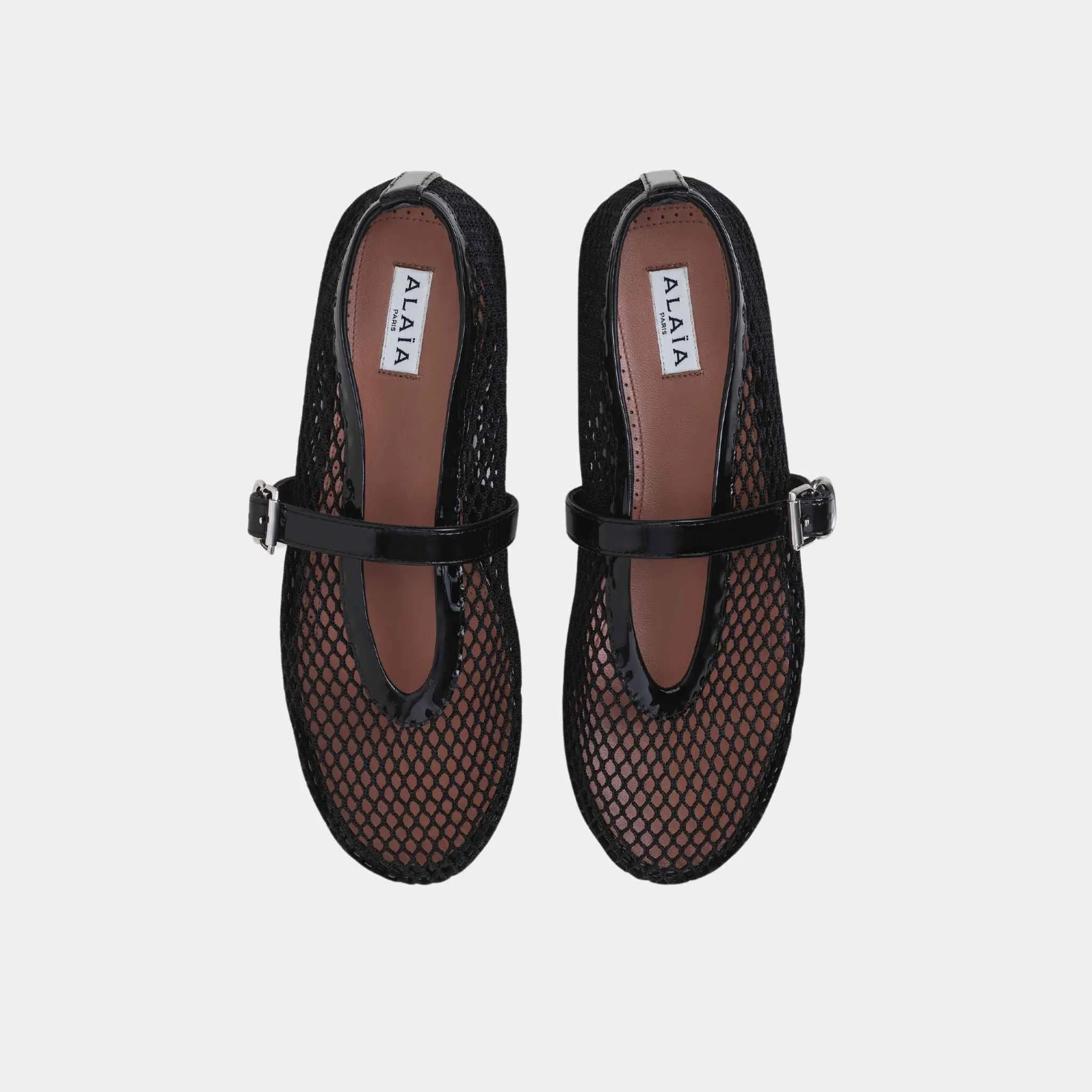 Alaia Ballet Flats In Fishnet