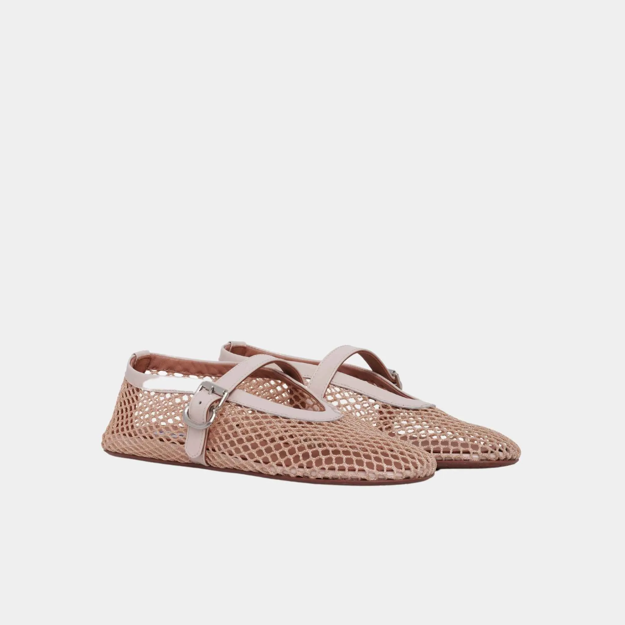 Alaia Ballet Flats In Fishnet