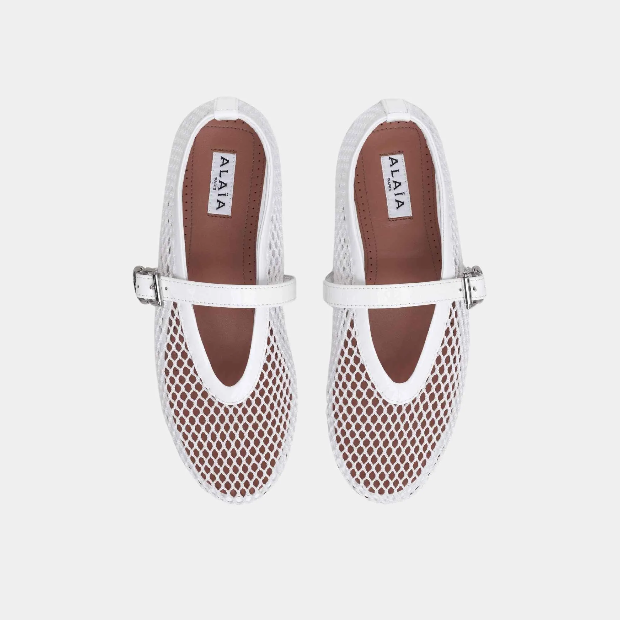 Alaia Ballet Flats In Fishnet