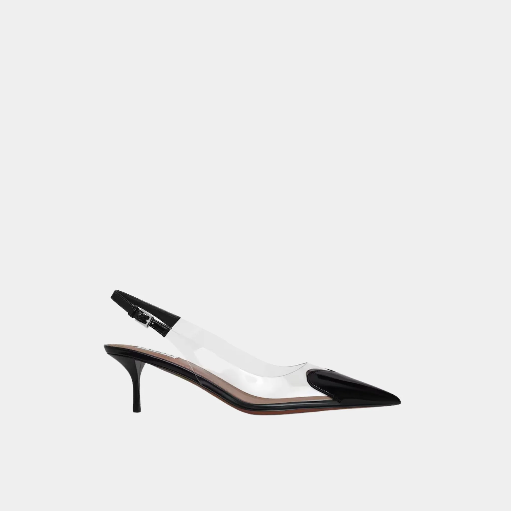 Alaia Le Cœur Slingbacks in Patent Lambskin