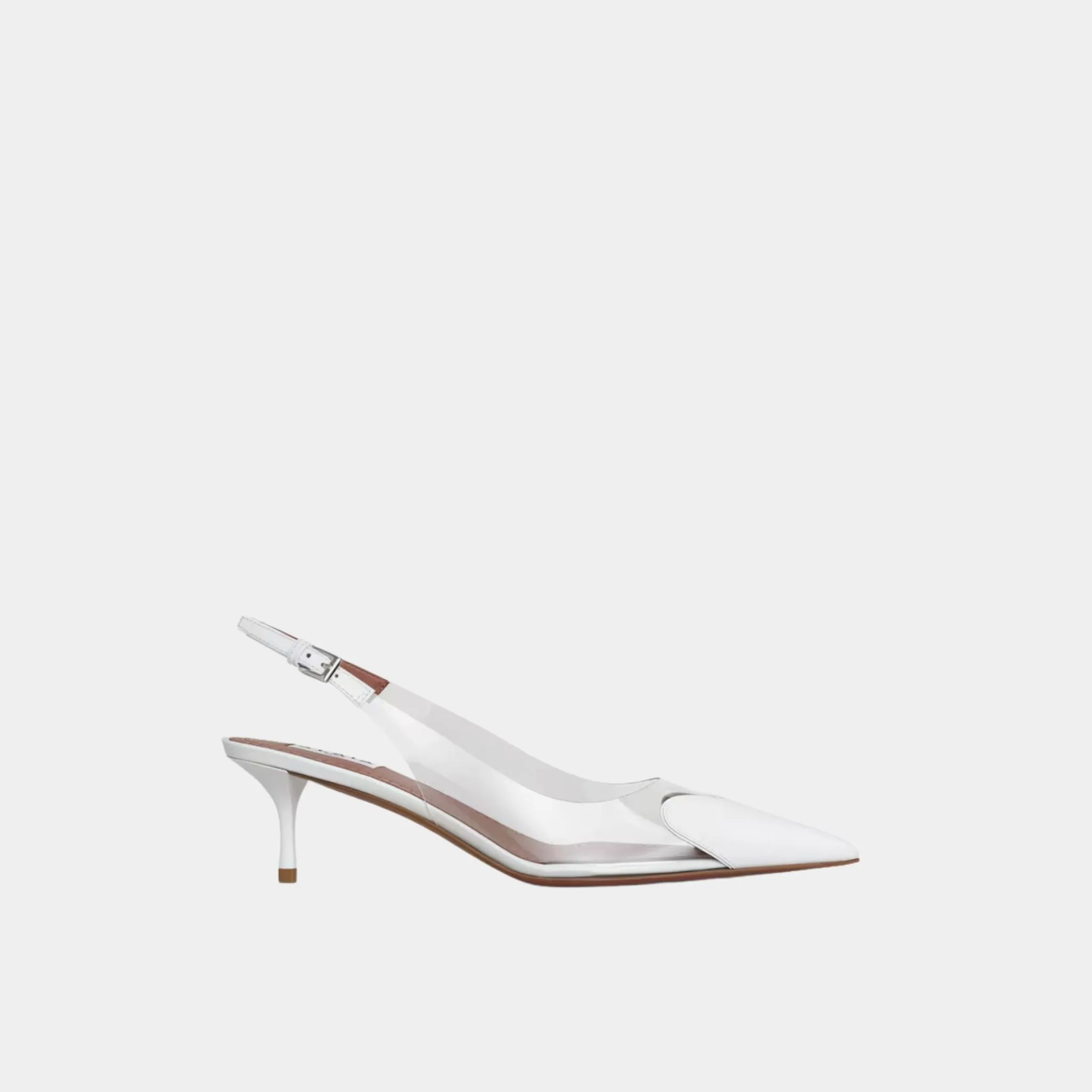Alaia Le Cœur Slingbacks in Patent Lambskin