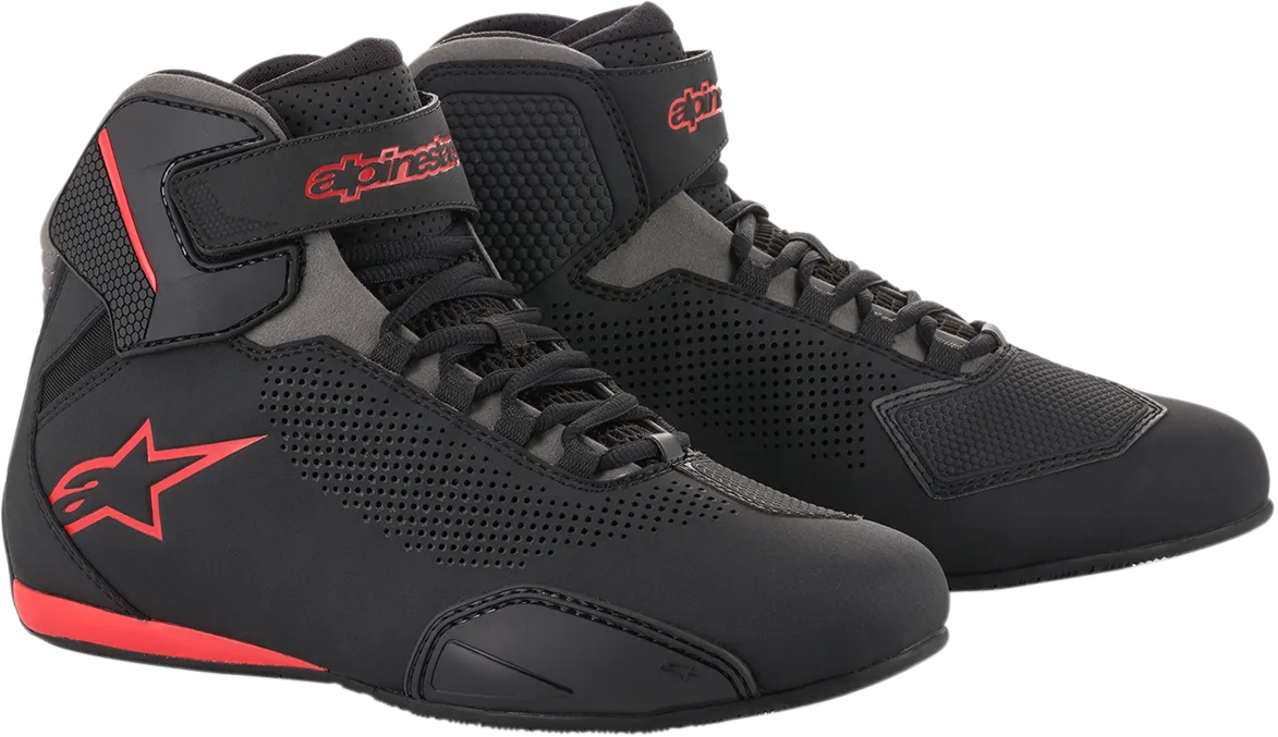 ALPINESTARS Sektor Vented Shoes - Black/Gray/Red - US 8 25156181318