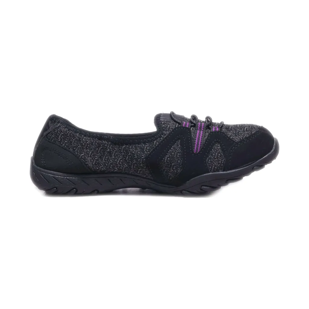 Athletic Bungee Sport Shoes Fabric Black Colour For Women