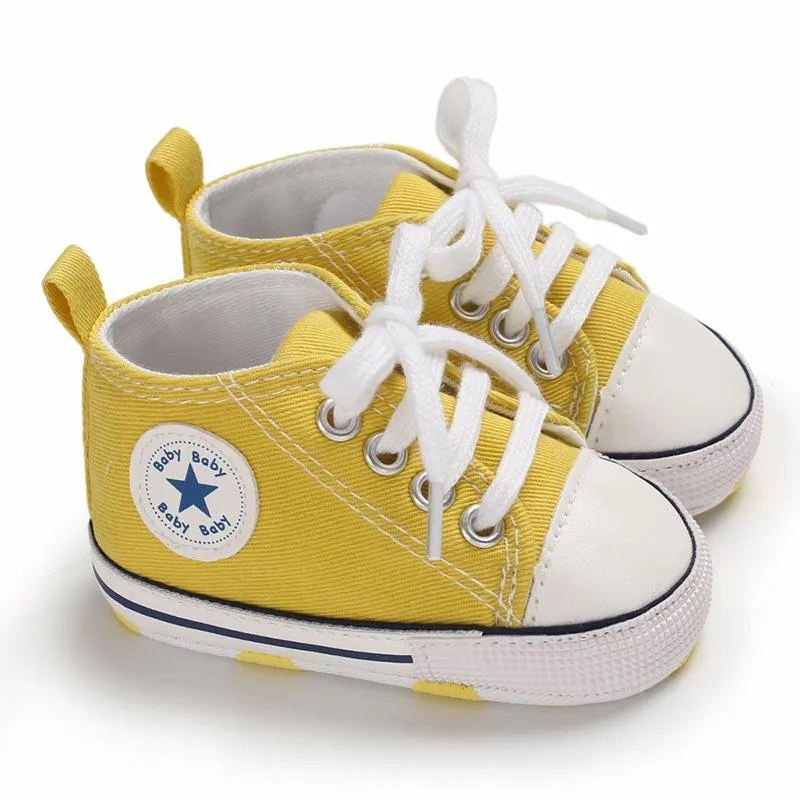 Baby/Toddler 's Orange Dotted Canvas Shoes Children's clothing wholesale