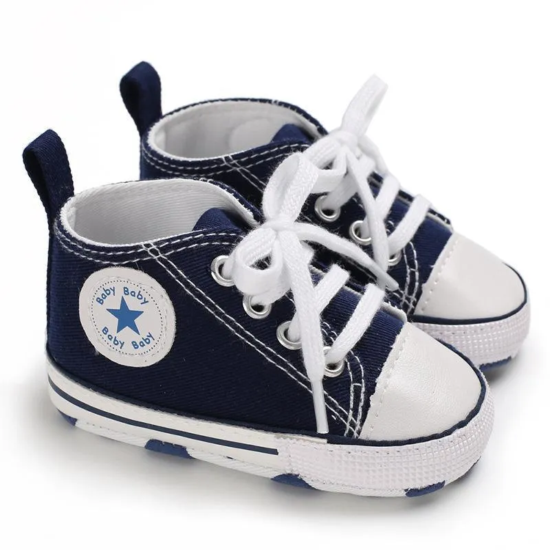 Baby/Toddler 's Orange Dotted Canvas Shoes Children's clothing wholesale