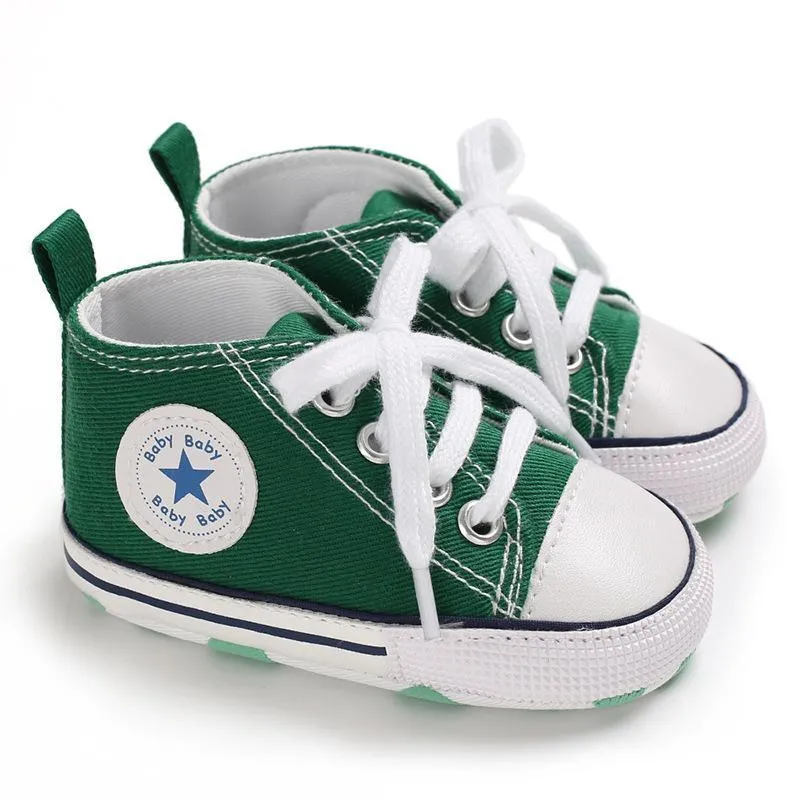 Baby/Toddler 's Orange Dotted Canvas Shoes Children's clothing wholesale