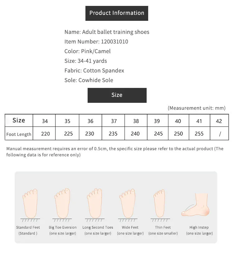 Ballet Dance Shoes Soft-soled Lace-free Practice Cat Claw Shoes