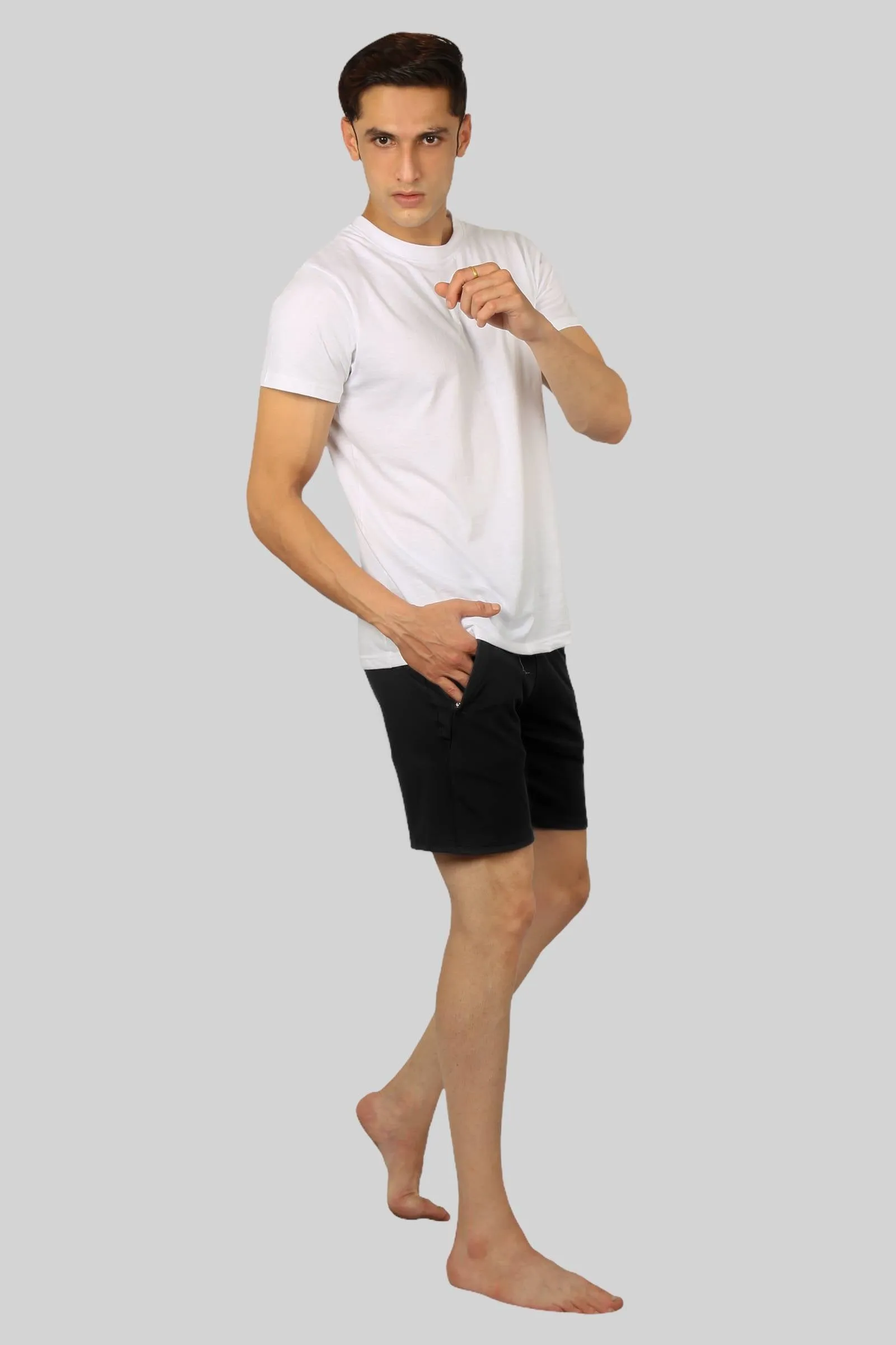 Black Active wear Dri-fit smooth and comfortable Shorts for men