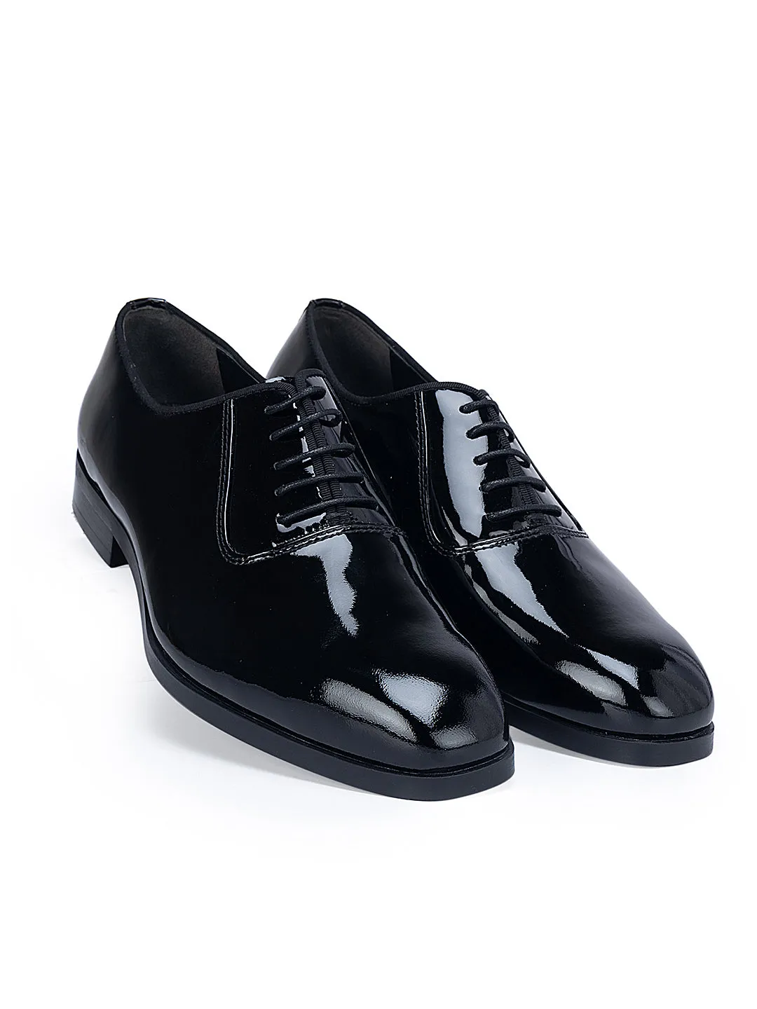 Black Patent Leather Lace Ups