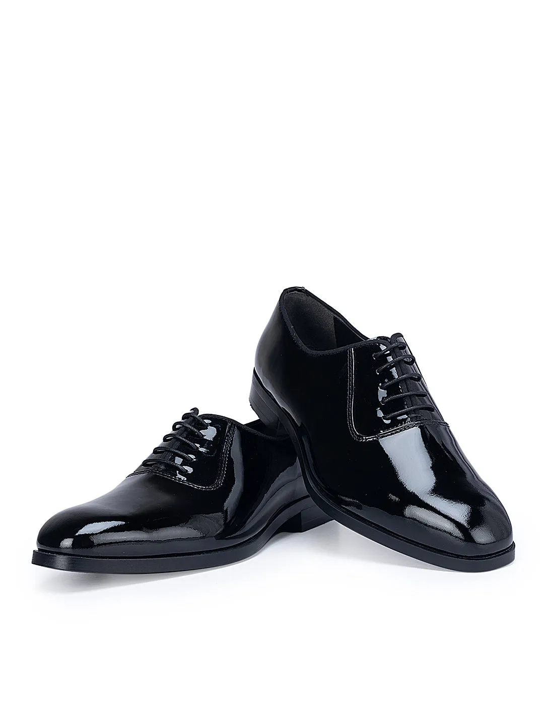 Black Patent Leather Lace Ups