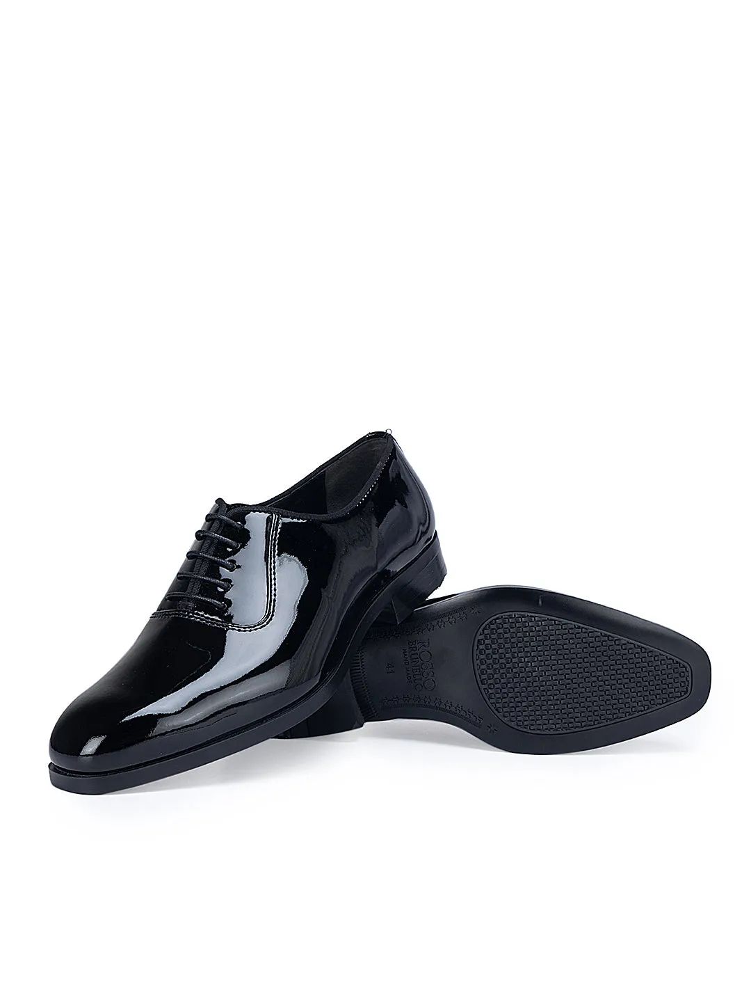 Black Patent Leather Lace Ups