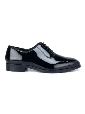 Black Patent Leather Lace Ups