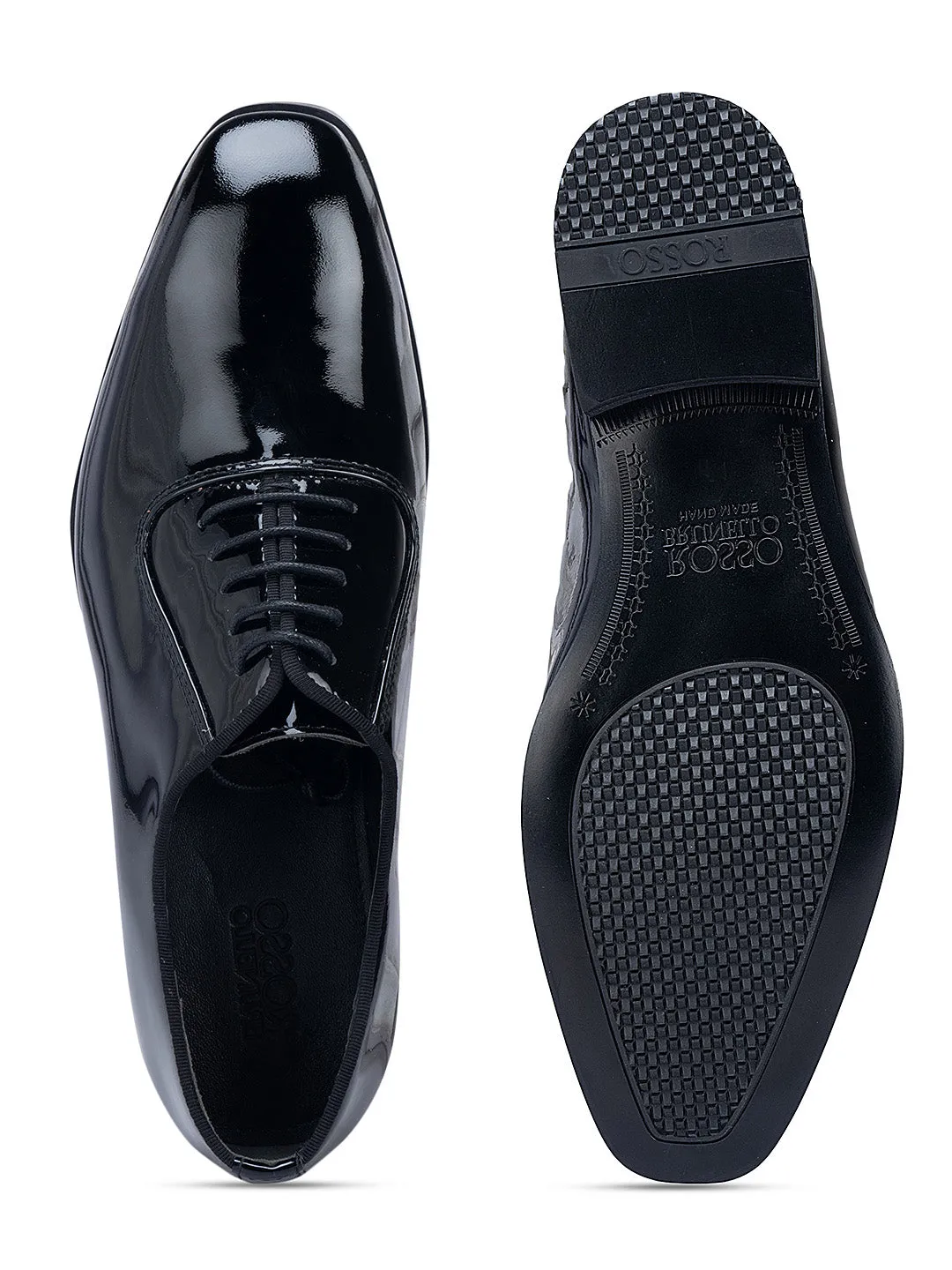 Black Patent Leather Lace Ups