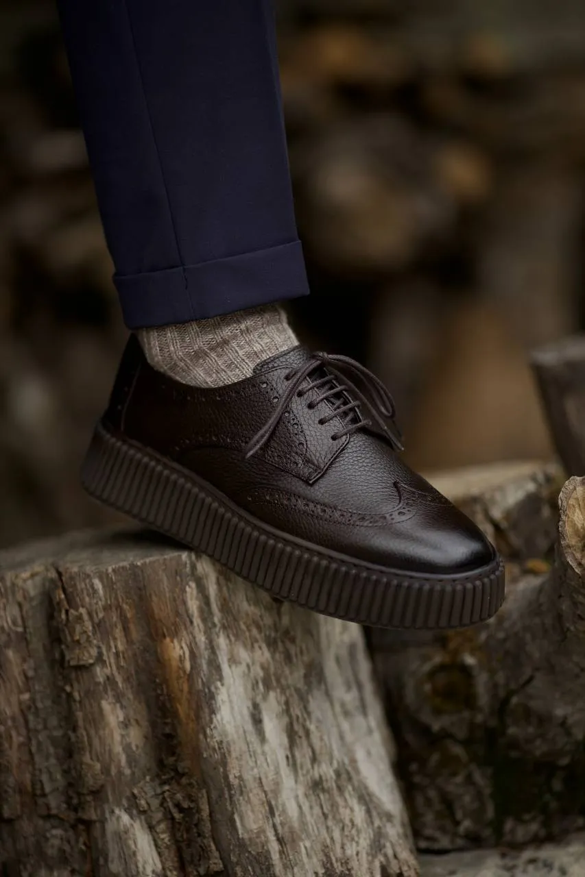 Brabion Aldo Leather Brown Shoes