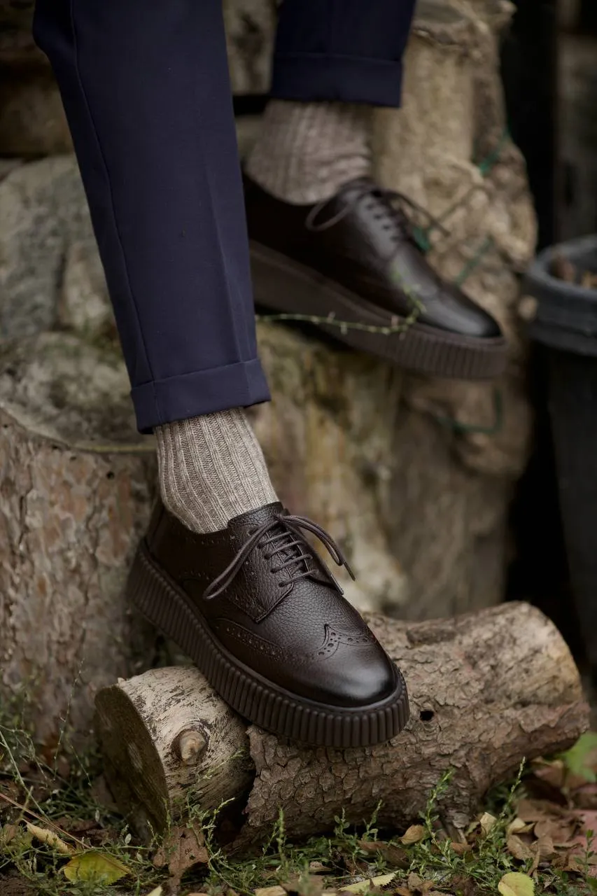 Brabion Aldo Leather Brown Shoes