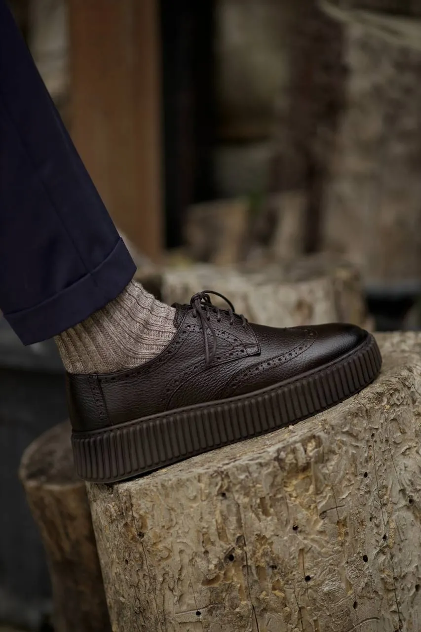 Brabion Aldo Leather Brown Shoes