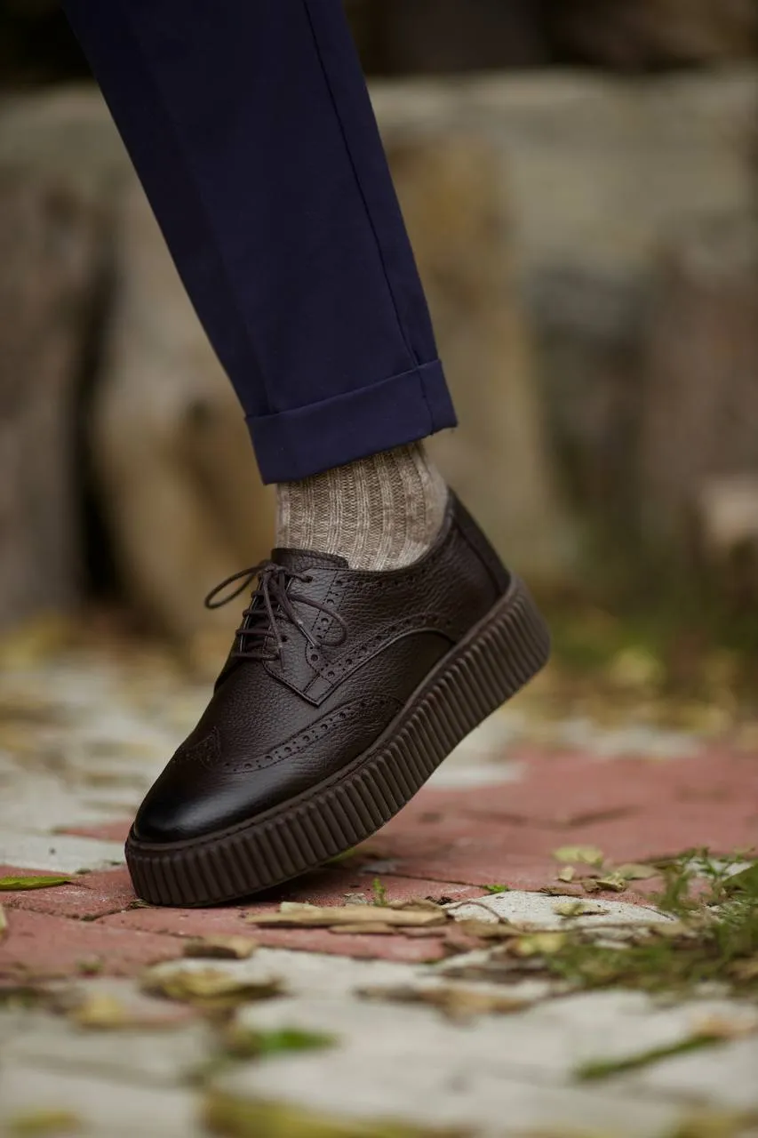 Brabion Aldo Leather Brown Shoes