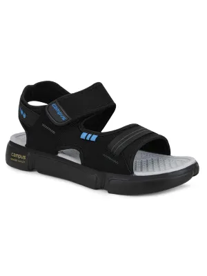 Campus Men's SD-057 BLK/Sky/D.Gry Sports Sandals - 6UK 3K-SD-057A