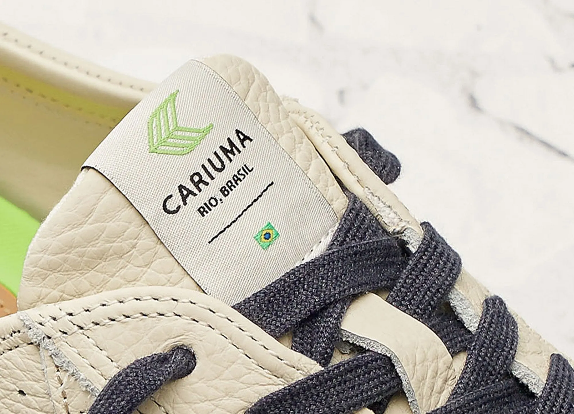 CATIBA Low Beige/Burgundy Premium Leather Sneaker Women