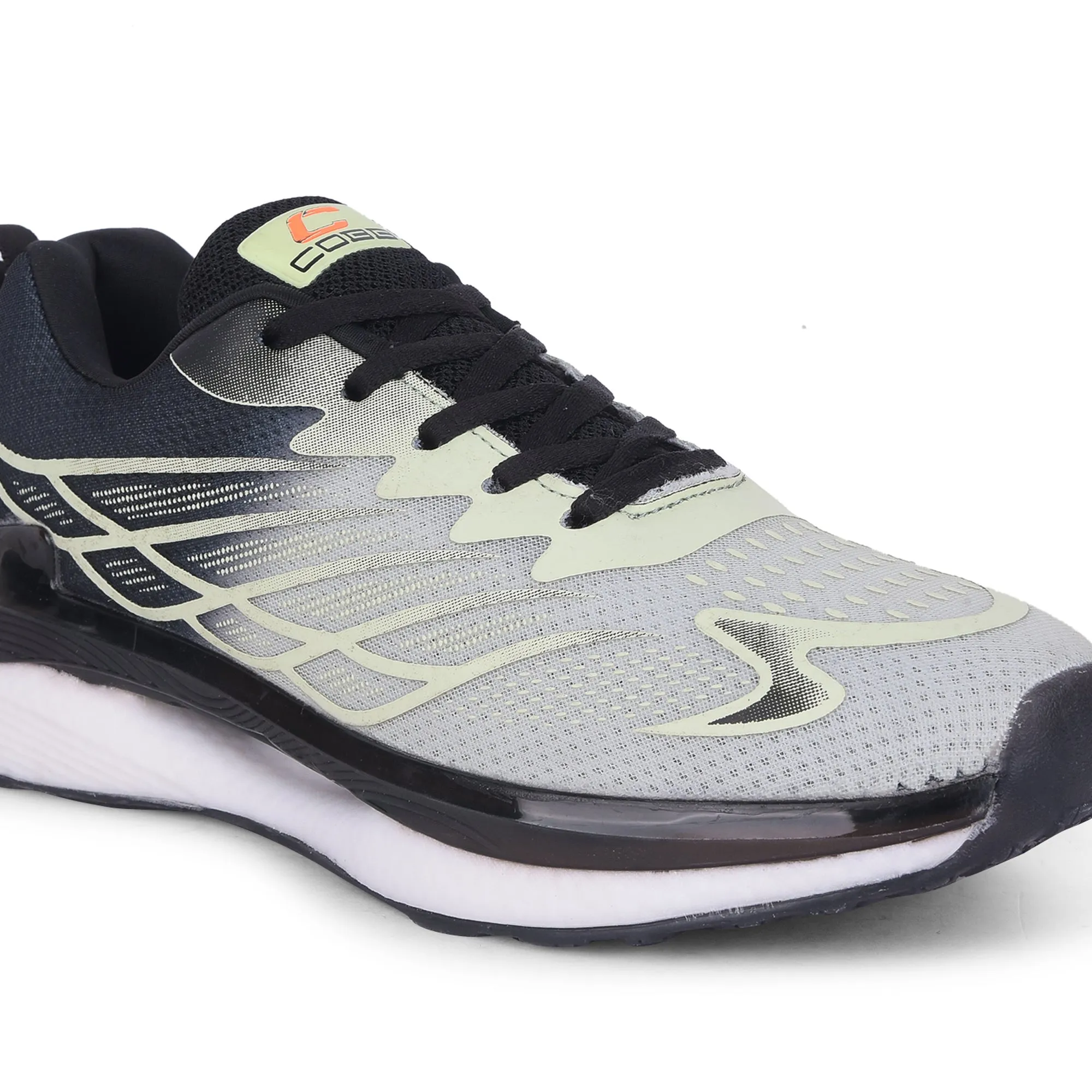 Cobb Tea Green Black Men's Running Shoes