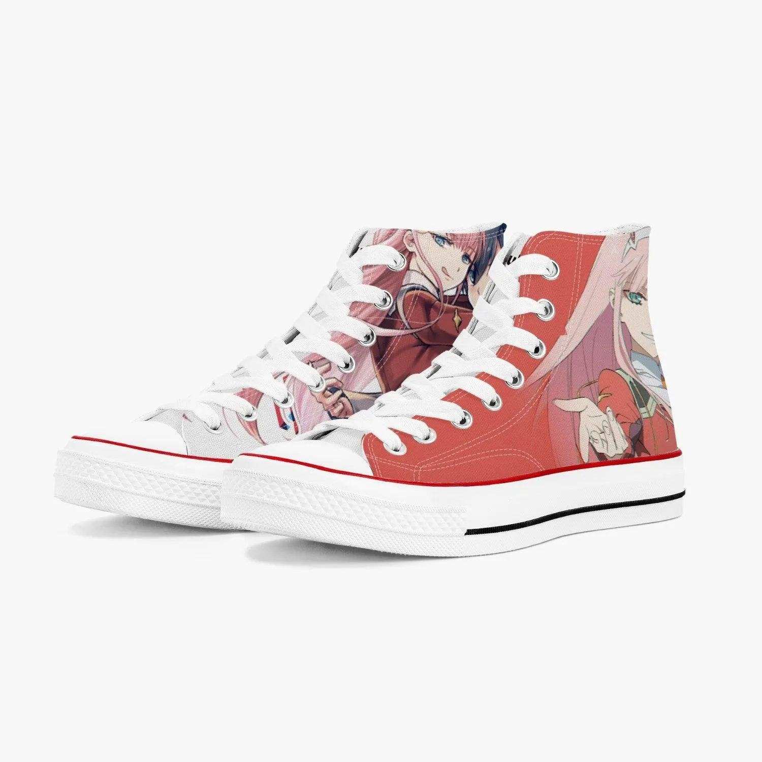 Darling in The Franxx Zero Two A-Star High White Anime Shoes