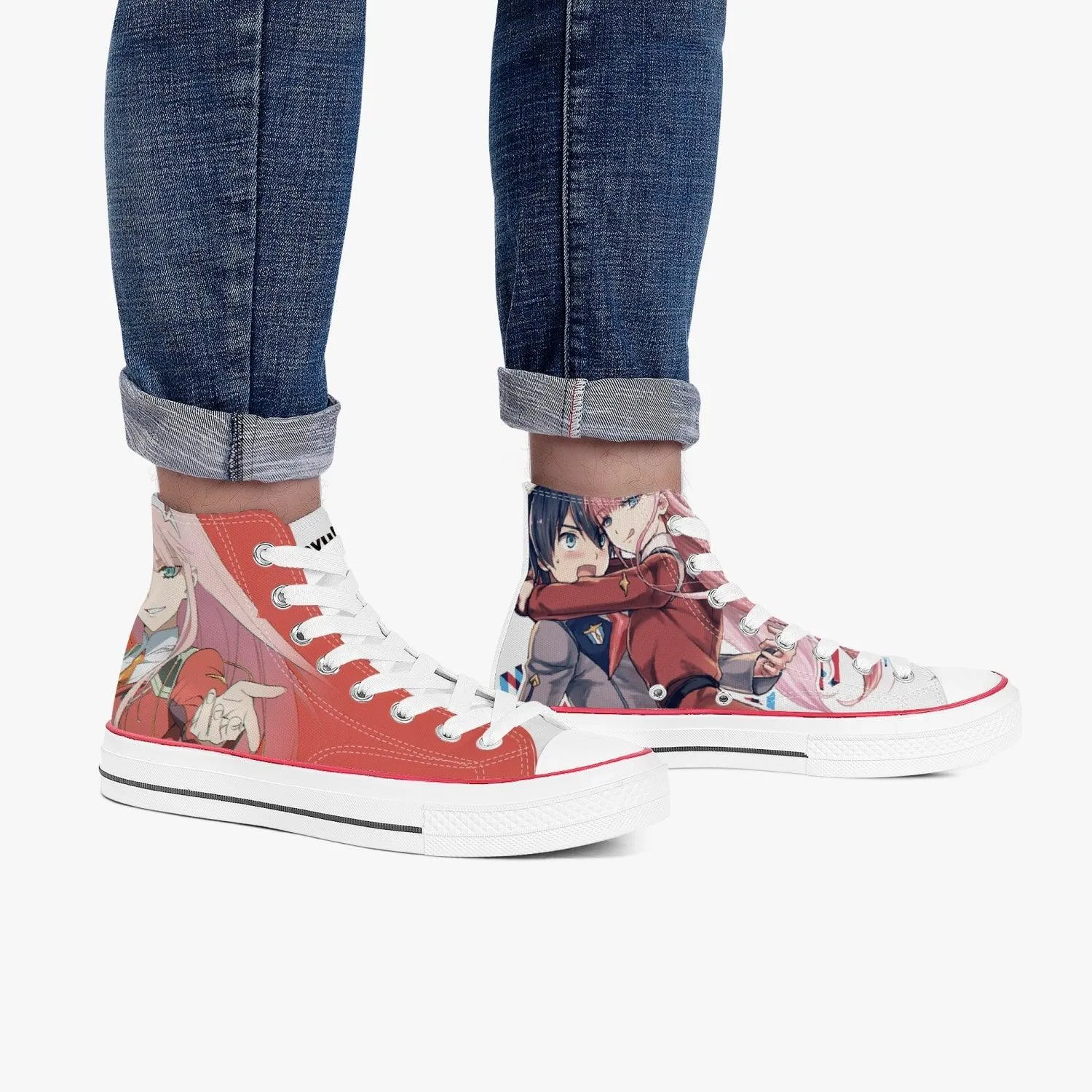 Darling in The Franxx Zero Two A-Star High White Anime Shoes