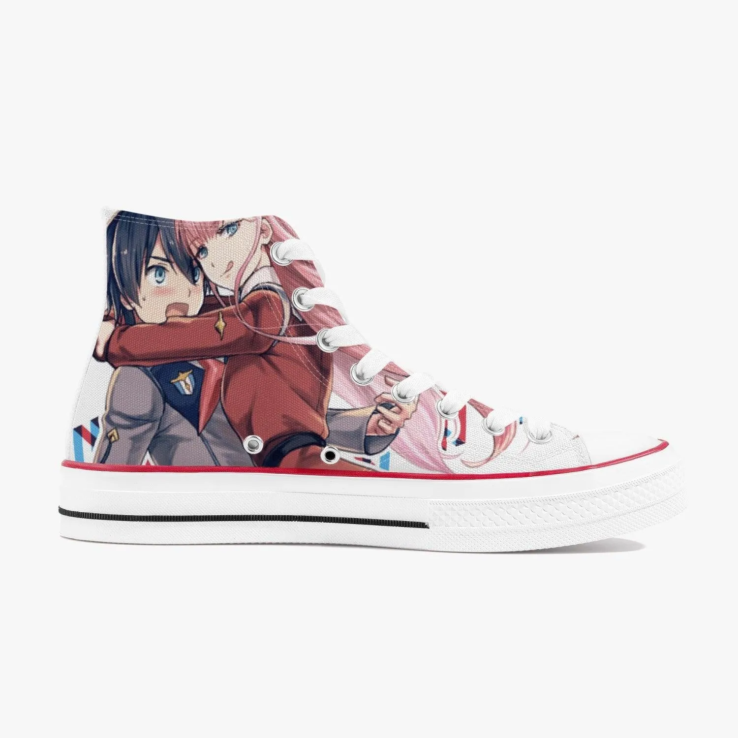Darling in The Franxx Zero Two A-Star High White Anime Shoes