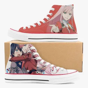 Darling in The Franxx Zero Two A-Star High White Anime Shoes