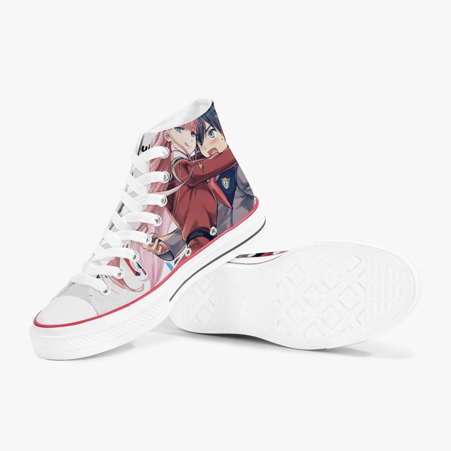 Darling in The Franxx Zero Two A-Star High White Anime Shoes
