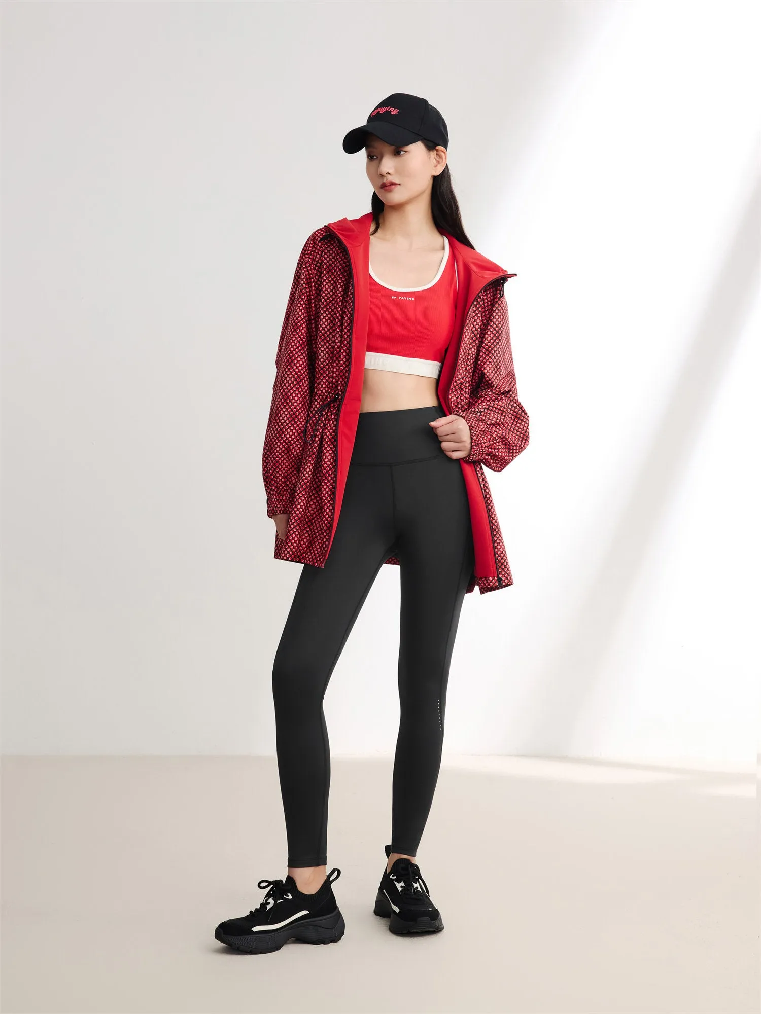 EP YAYING Hooded Printed Sweatshirt