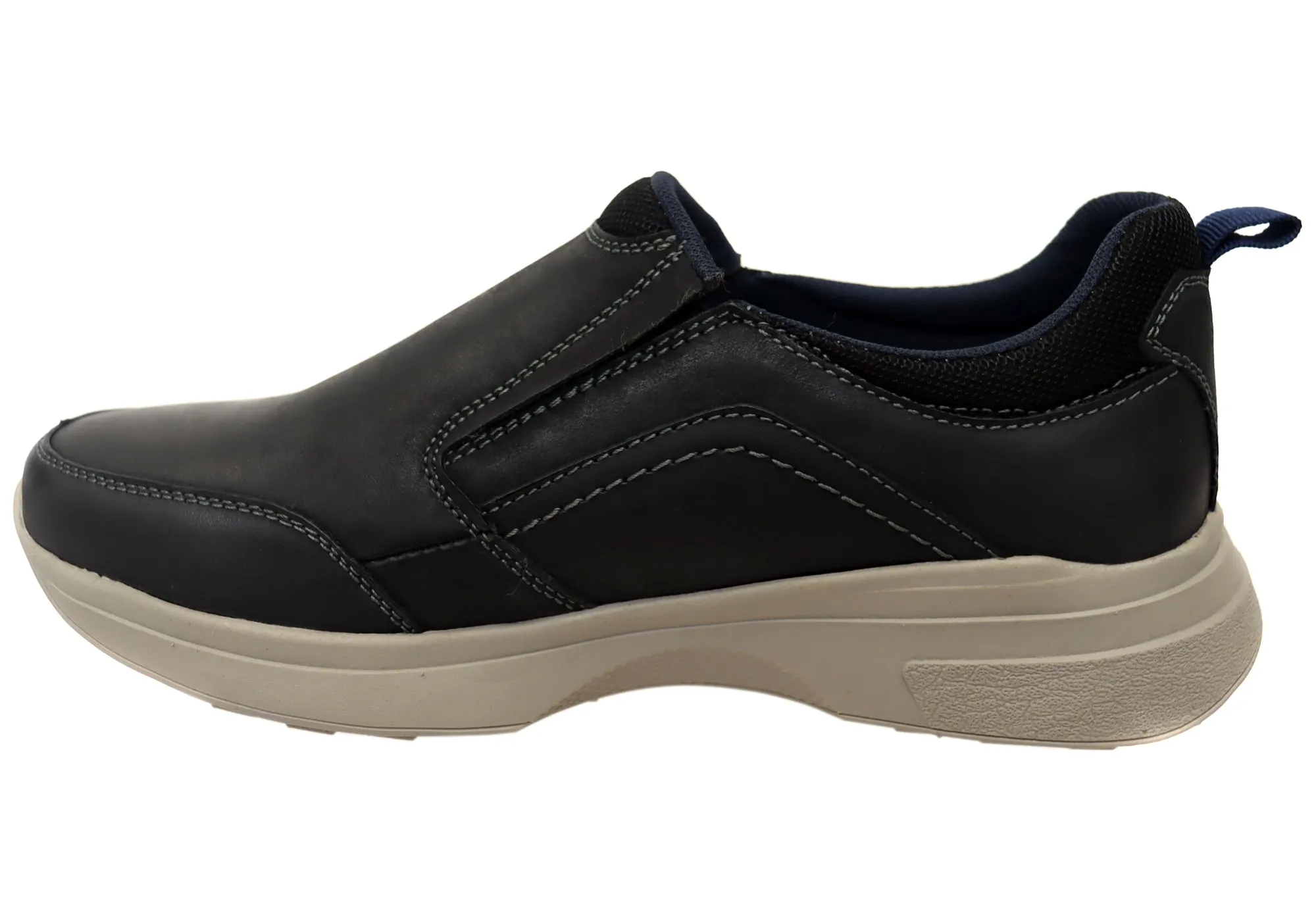 Explorer Ramone Mens Comfortable Leather Slip On Casual Shoes