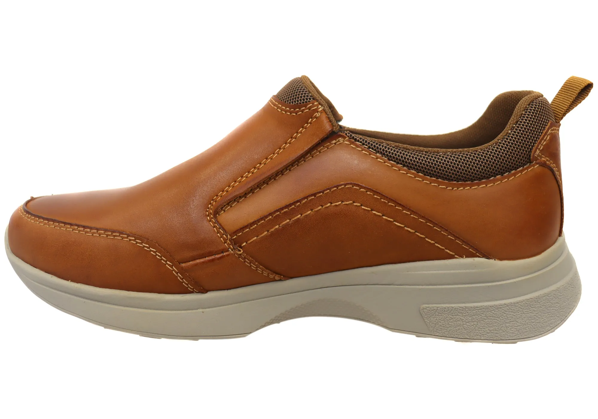 Explorer Ramone Mens Comfortable Leather Slip On Casual Shoes