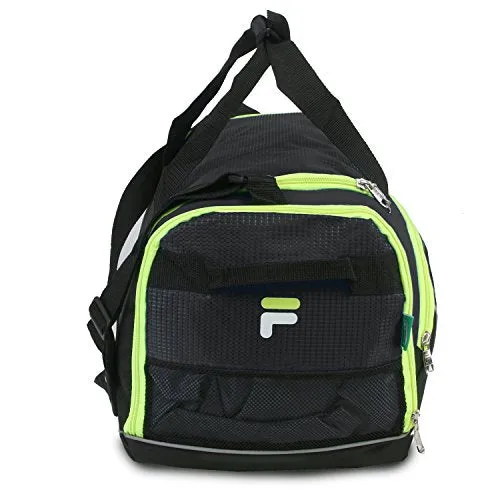 Fila Advantage 19" Sport Duffel Bag, Black/Lime