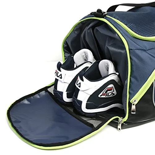 Fila Advantage 19" Sport Duffel Bag, Black/Lime