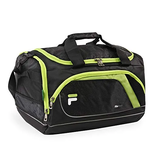 Fila Advantage 19" Sport Duffel Bag, Black/Lime