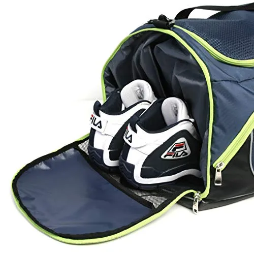 Fila Advantage 19" Sport Duffel Bag, Black/Lime
