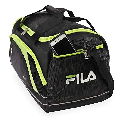 Fila Advantage 19" Sport Duffel Bag, Black/Lime