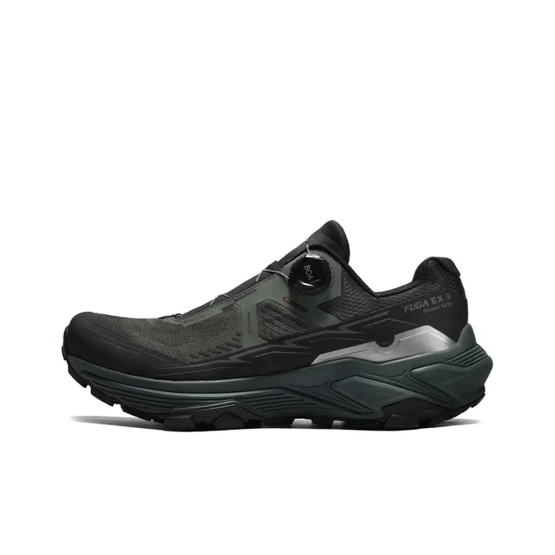 FUGA EX 3 BOA Low-cut Trail Running Shoes Men's Green/Black