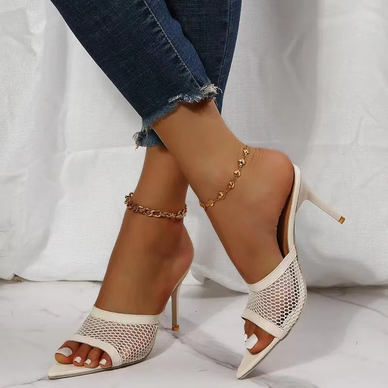 High Heeled Slippers