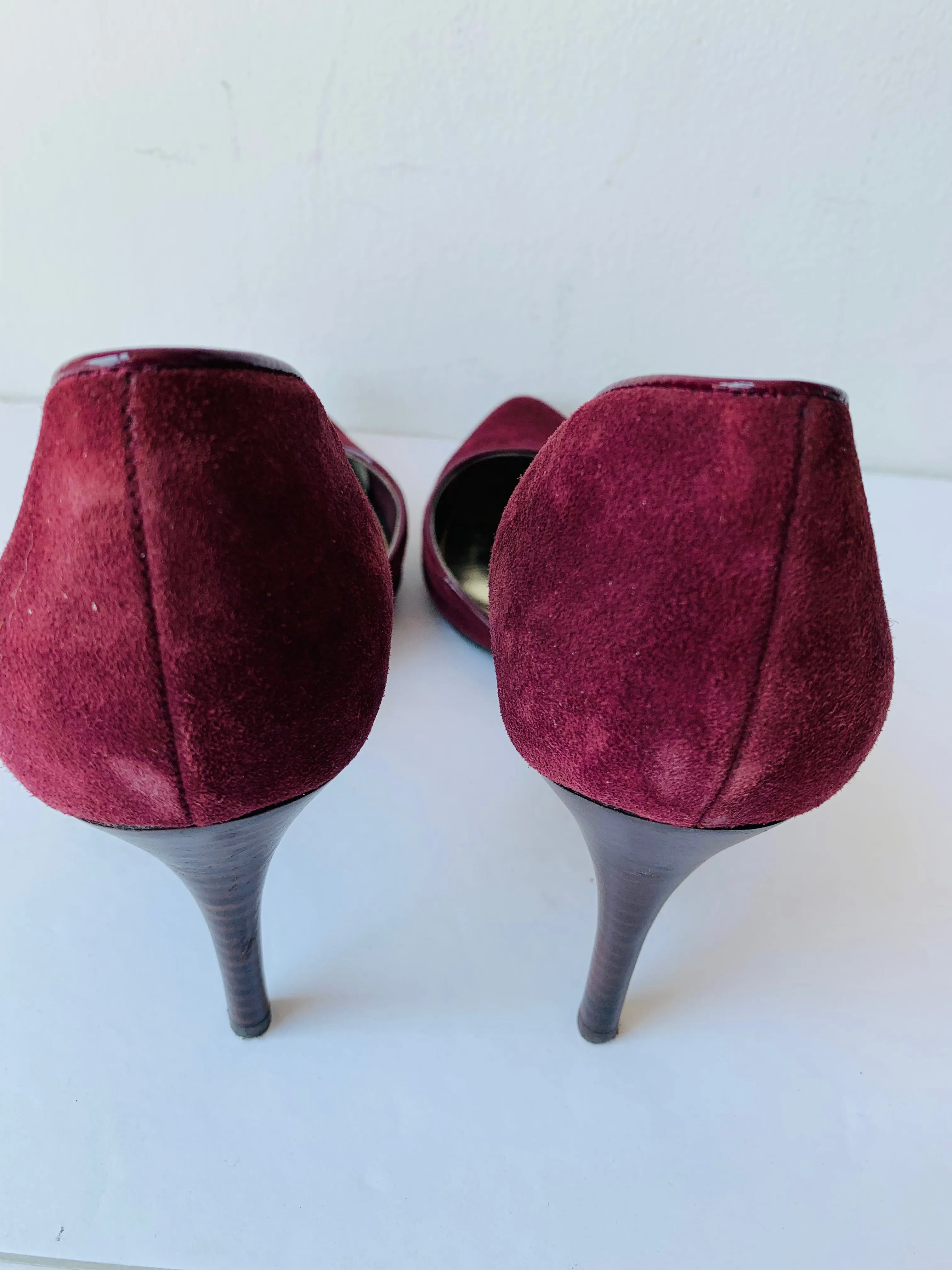Lauren Ralph Lauren Burgundy Suede Pumps Size 9