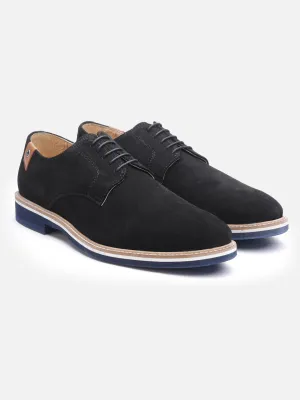 Lightweight Comfort Insole Black Suede Basics Derbys
