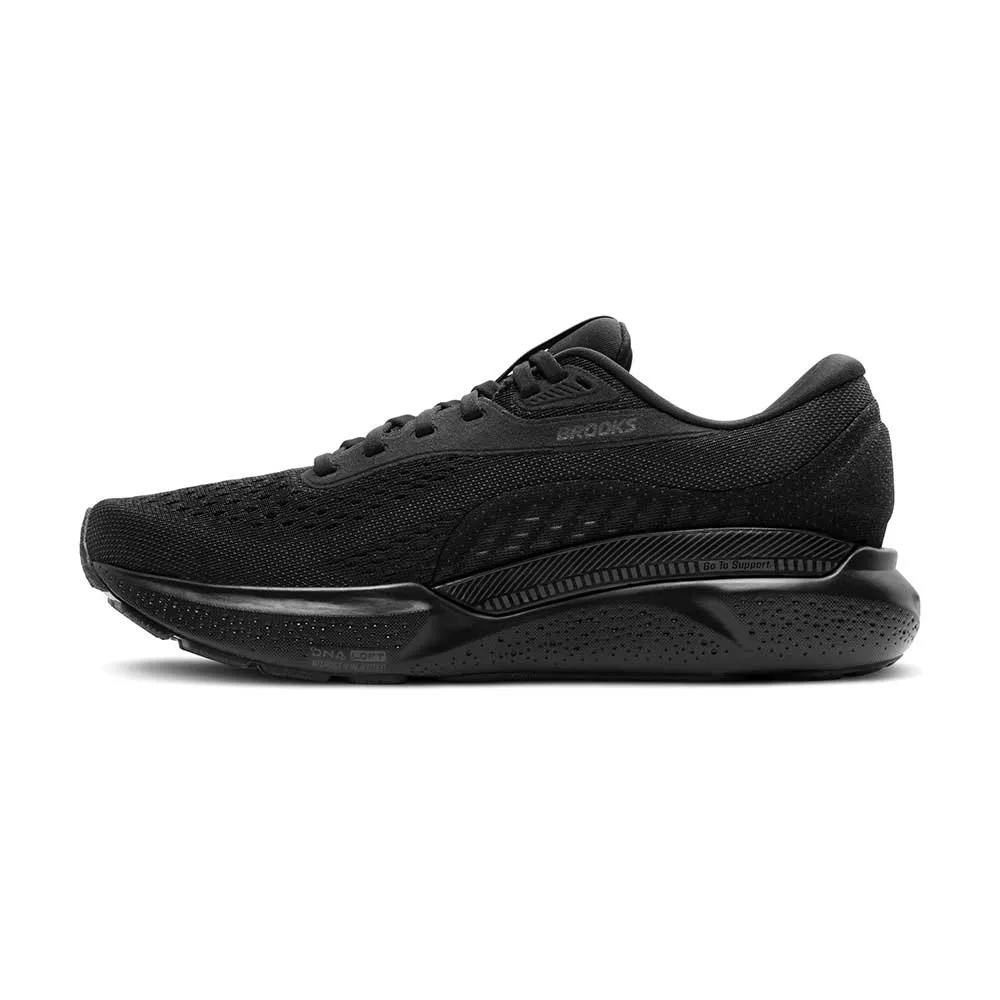 Men's Adrenaline GTS 24 Running Shoe - Black/Black/Ebony - Wide (2E)