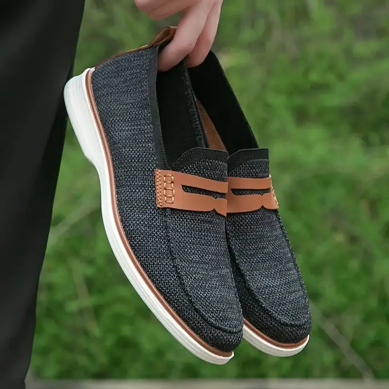 Men's Lightweight Breathable Slip On Penny Loafer Shoes